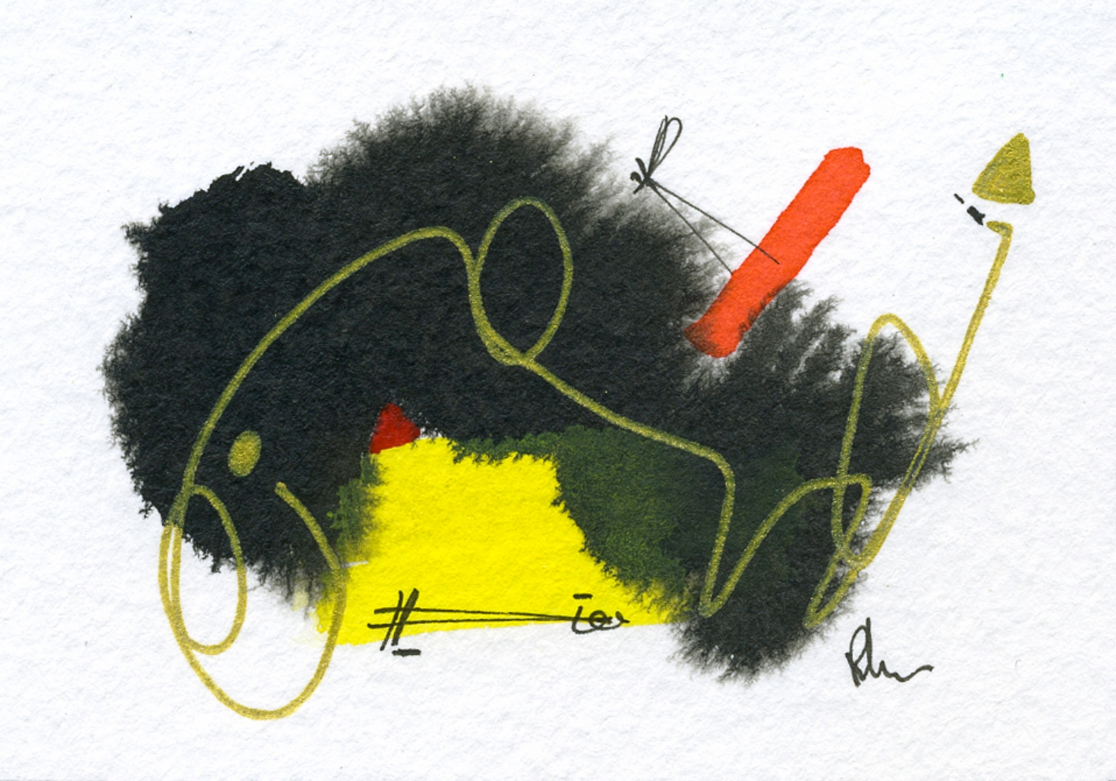 A Buffalo and A Fence - 2" x 3"