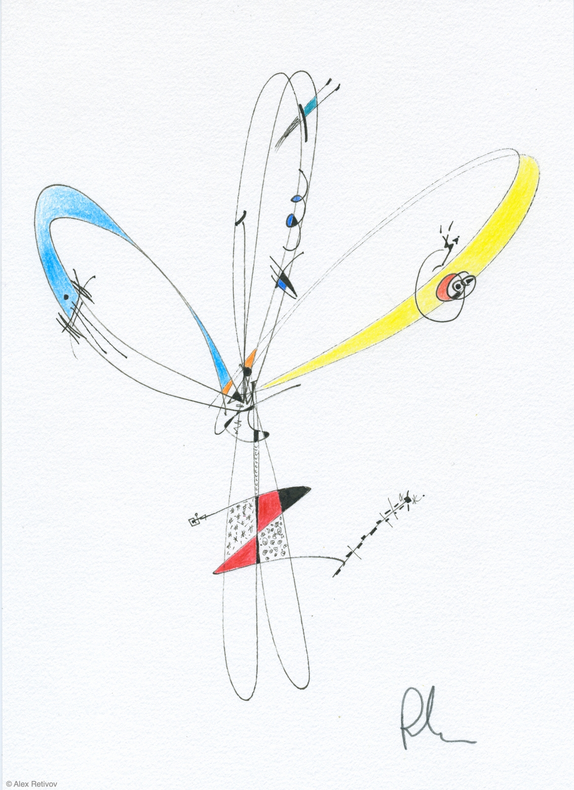 Emperor Dragonfly Teneral State - 7" x 10"