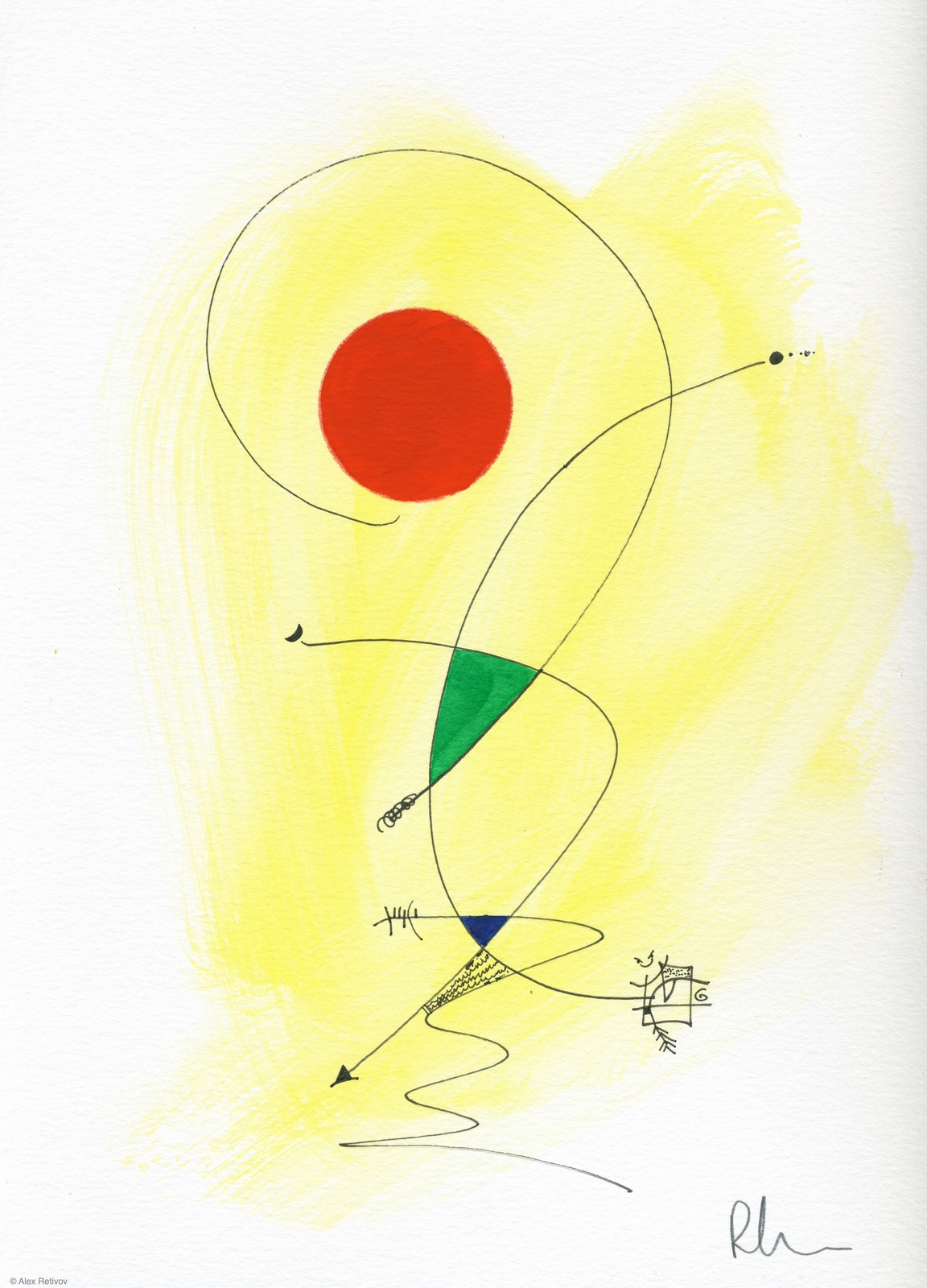 Ollin Tonatiuh - 9" x 12"