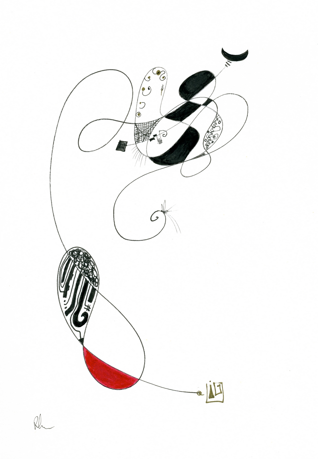 Stung By A Butterfly - 7" x 10"